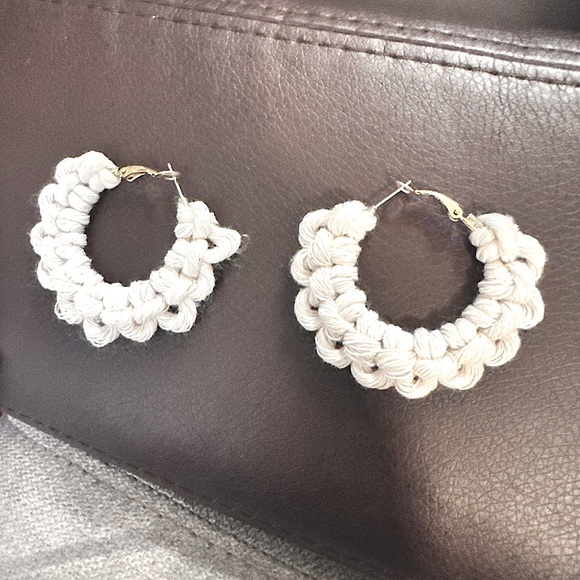 NEW: SOUL Embellishment’s Handcrafted FANCY HÖÖPS
FLOWERY*〰️*WOVEN HOOP EARRINGS - Picture 2 of 16